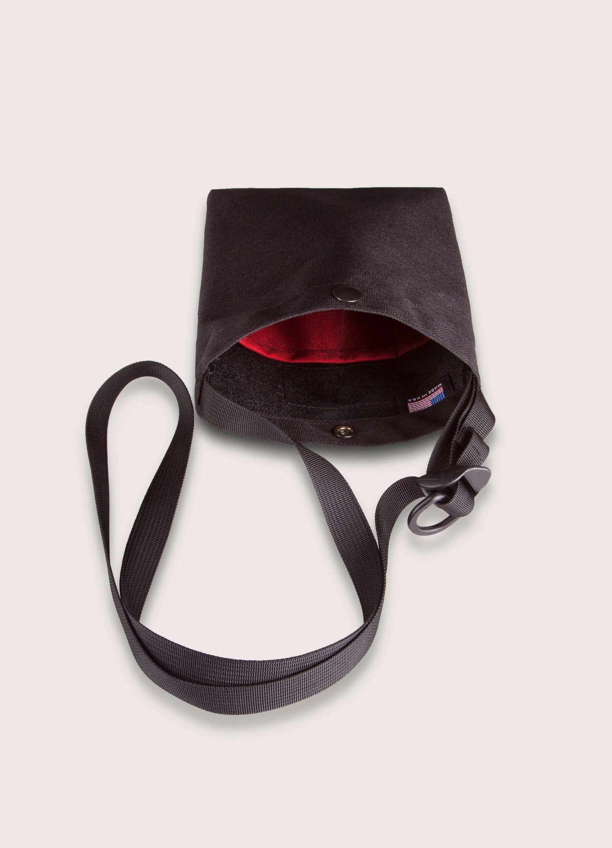Bags In Progress Nylon Passport Shoulder Bag Black Garmentory