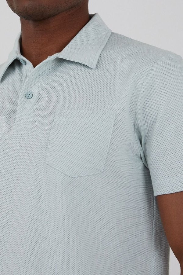 Sunspel Riviera Polo Shirt - Dusky Green Sunspel Riviera Polo Shirt - Dusky Green