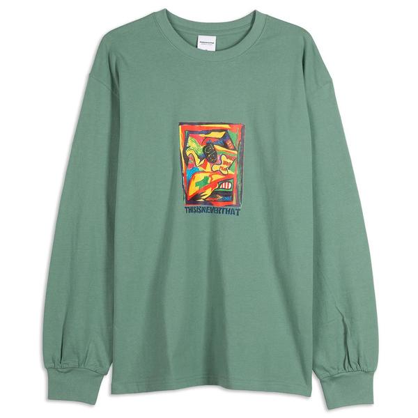 thisisneverthat Masterpiece Long Sleeve T-Shirt - Green thisisneverthat Masterpiece Long Sleeve T-Shirt - Green
