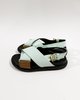  Pre-loved Marni Embossed Strap Fussbet Sandals - Mint/Black - Thumbnail 1
