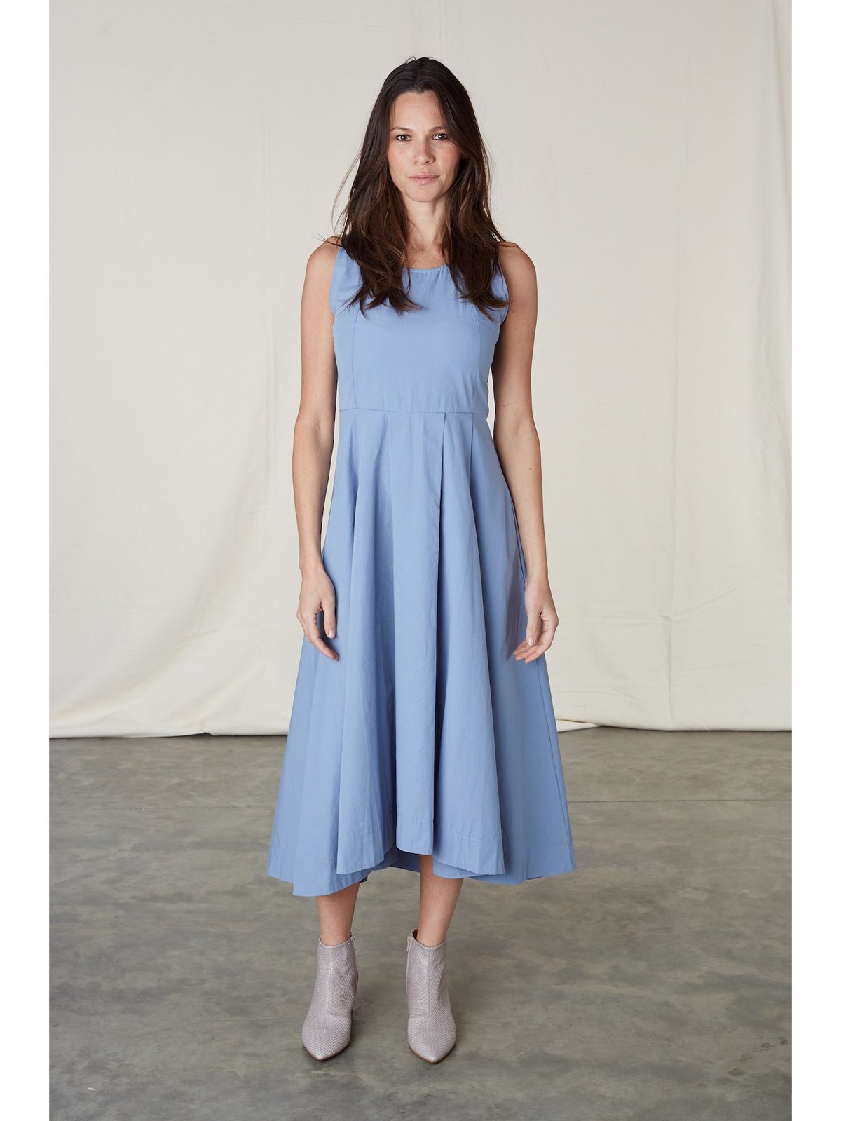 green emerald velvet dress Vesper Organic Cotton Knit Dress – SIMPLE AS IS main image 0