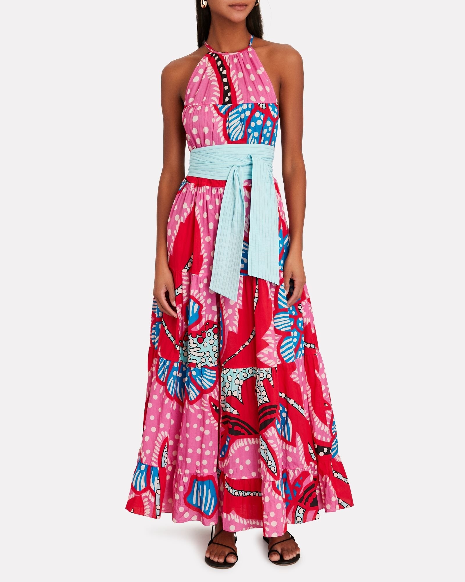 dress with crochet flowers Blue Floral Maxi Shoe Size:7 please note that due SCH008731 35+ Dresses With Sneakers