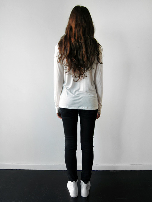 Baserange Classic Longsleeve, White Baserange Classic Longsleeve, White