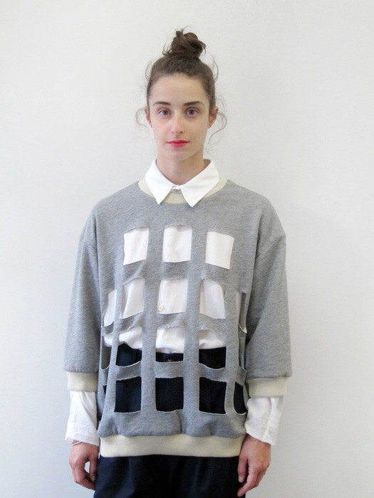 Nancy Stella Soto Cutout Fleece Sweatshirt Nancy Stella Soto Cutout Fleece Sweatshirt
