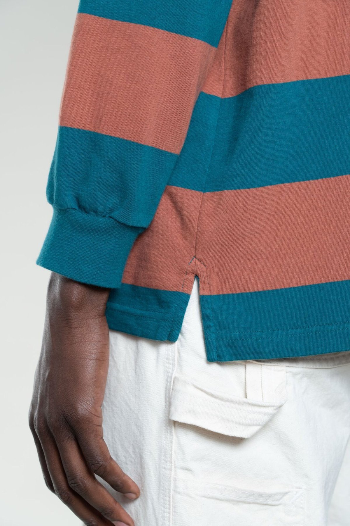 Stan Ray Rugby Stan Ray RUGBY SHIRT - CARBON/SANDSTONE | Garmentory