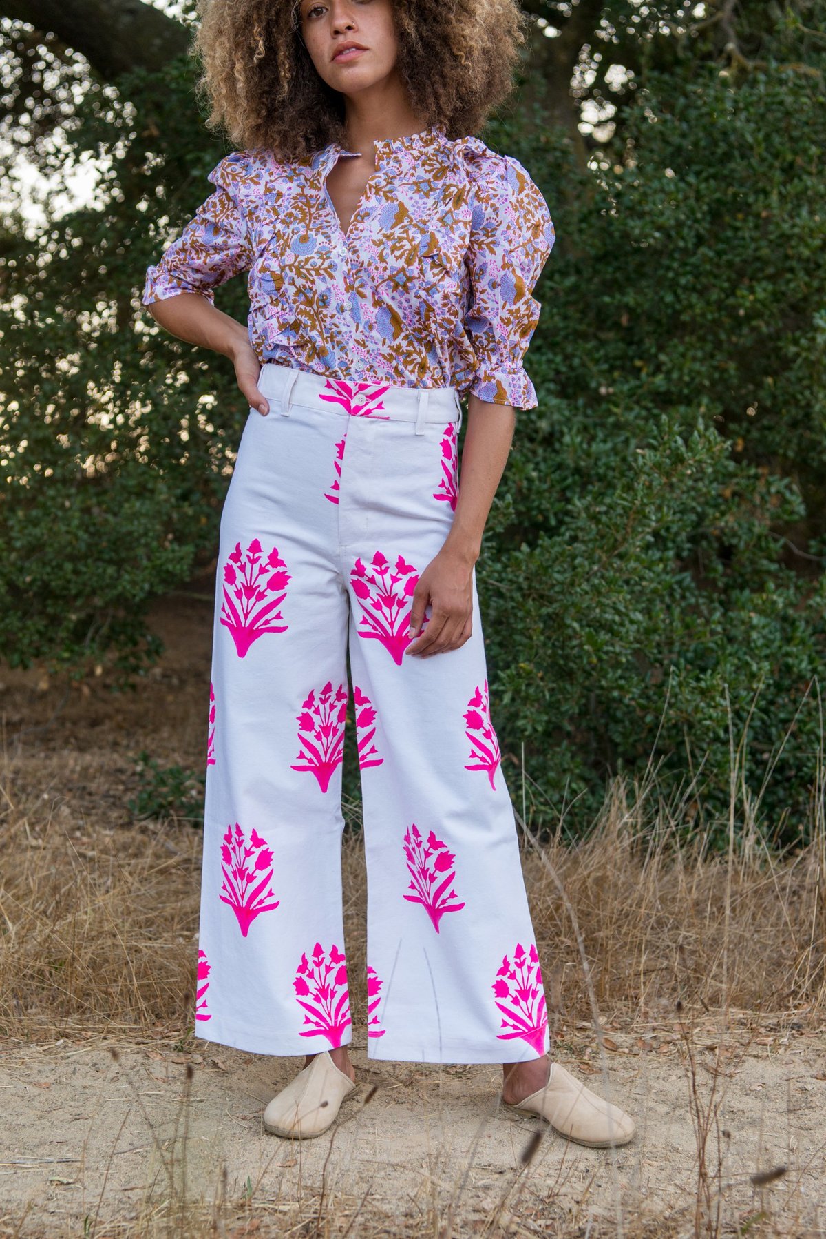SZ Blockprints Disco Pants - Hot Pink Print | Garmentory