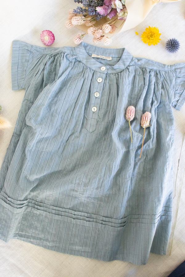 Soor Ploom Goldie Dress in Pinstripe | Garmentory