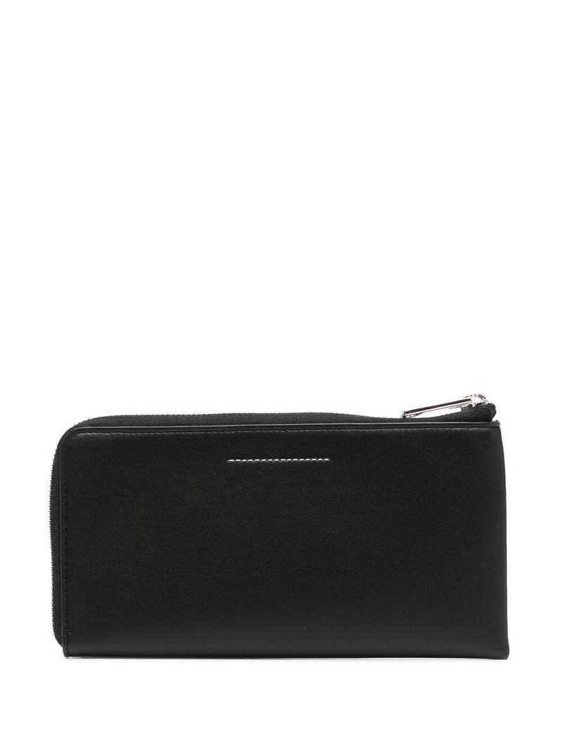 MM6 Maison Margiela Zip Around Wallet - Black | Garmentory MM6 Maison Margiela Zip Around Wallet - Black | Garmentory
