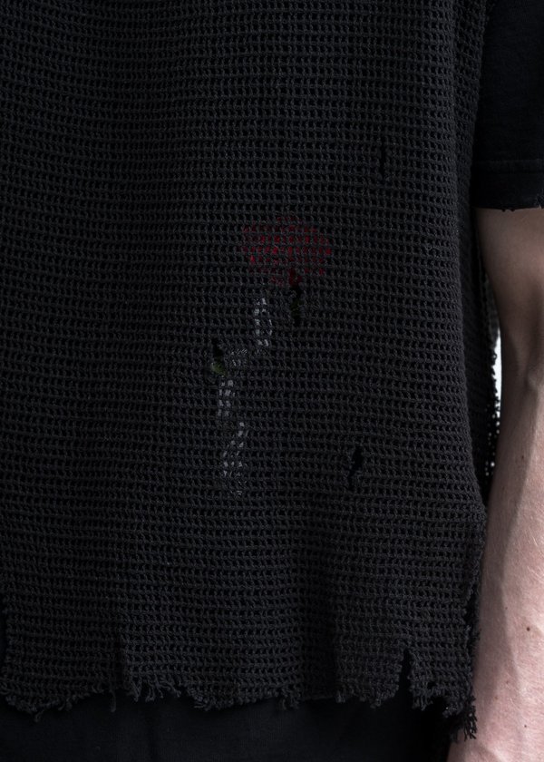 トップス C2H4 Distressed Knit Meshing Layered T C2H4 Distressed Knit Meshing Layered T