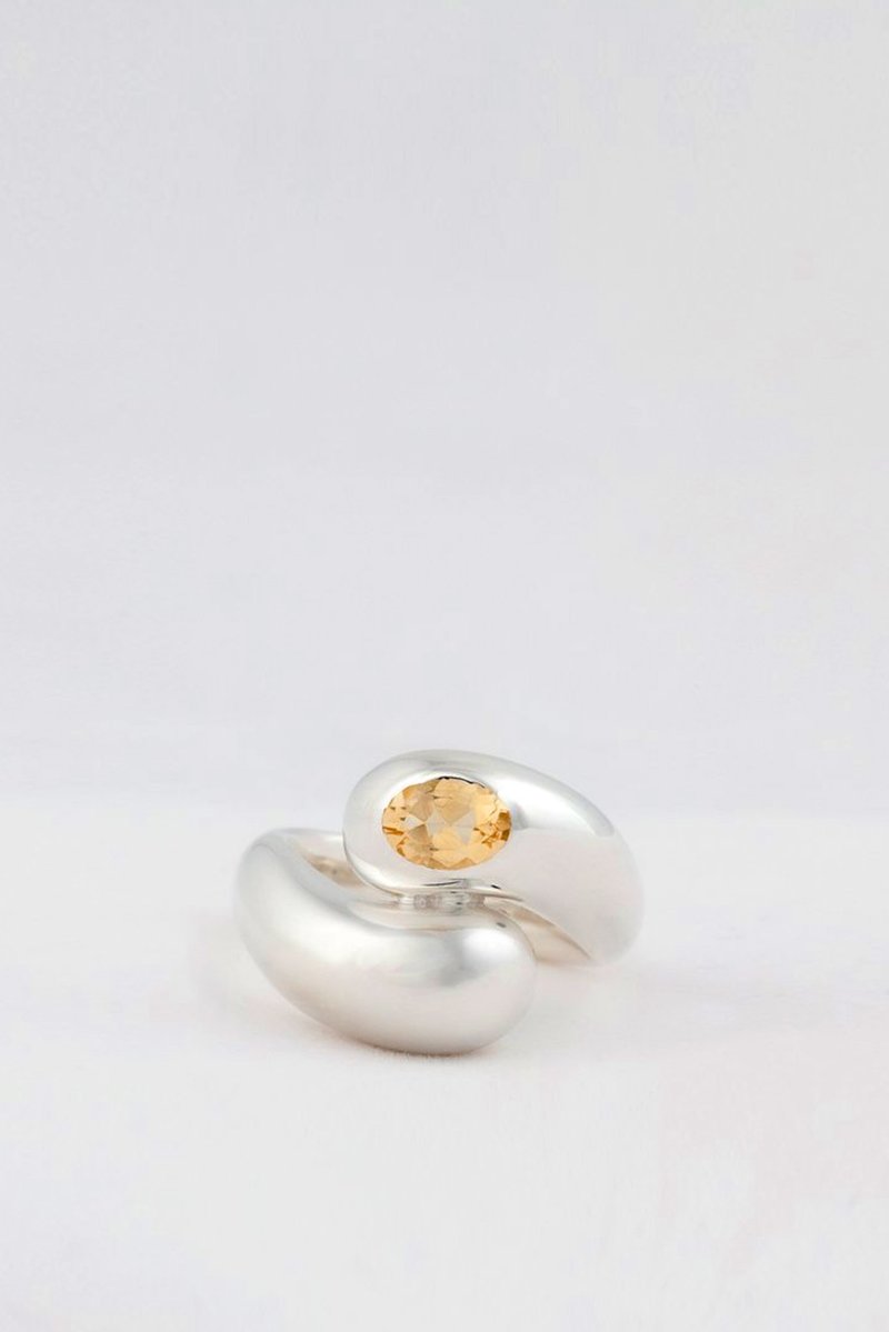 MM Druck Aida Ring - Silver/Citrine MM Druck Aida Ring - Silver/Citrine