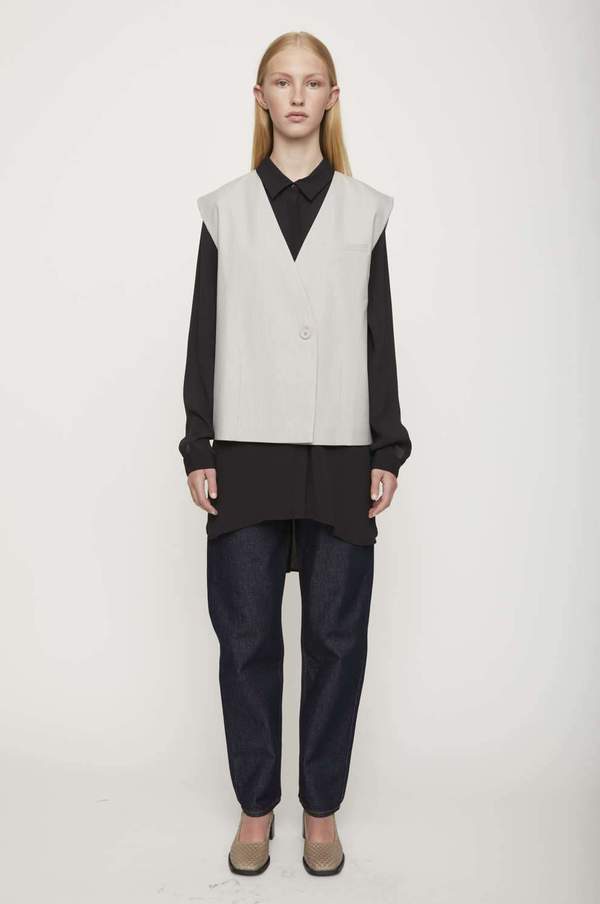 Just Female CHICAGO VEST - grey | Garmentory