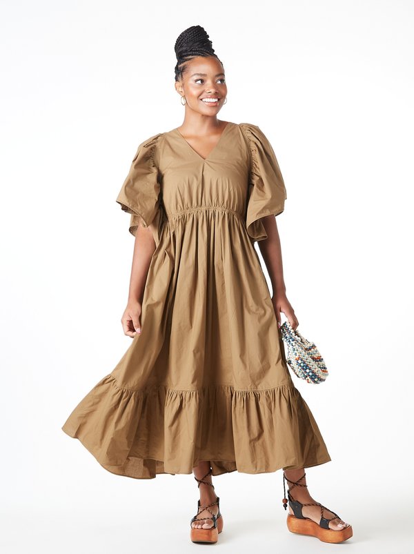 Laurence Bras Hibiscus Dress - FOREST