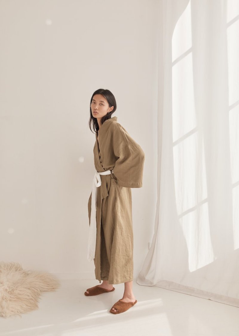 Deiji Studios The 02 Full Length Robe - Olive