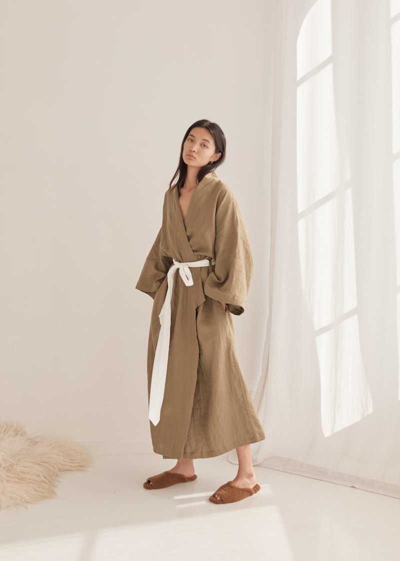 Deiji Studios The 02 Full Length Robe - Olive