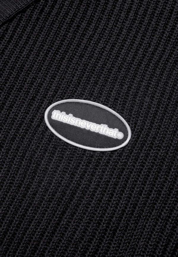 ThisIsNeverThat E/T-Logo Rib Cardigan - black ThisIsNeverThat E/T-Logo Rib Cardigan - black