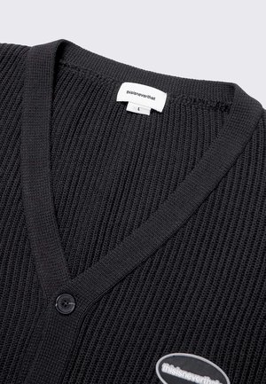 ThisIsNeverThat E/T-Logo Rib Cardigan - black ThisIsNeverThat E/T-Logo Rib Cardigan - black