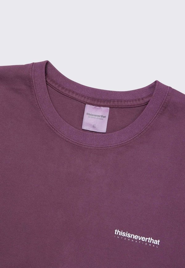 ThisIsNeverThat Intl Logo Long Sleeve tee - burgandy ThisIsNeverThat Intl Logo Long Sleeve tee - burgandy