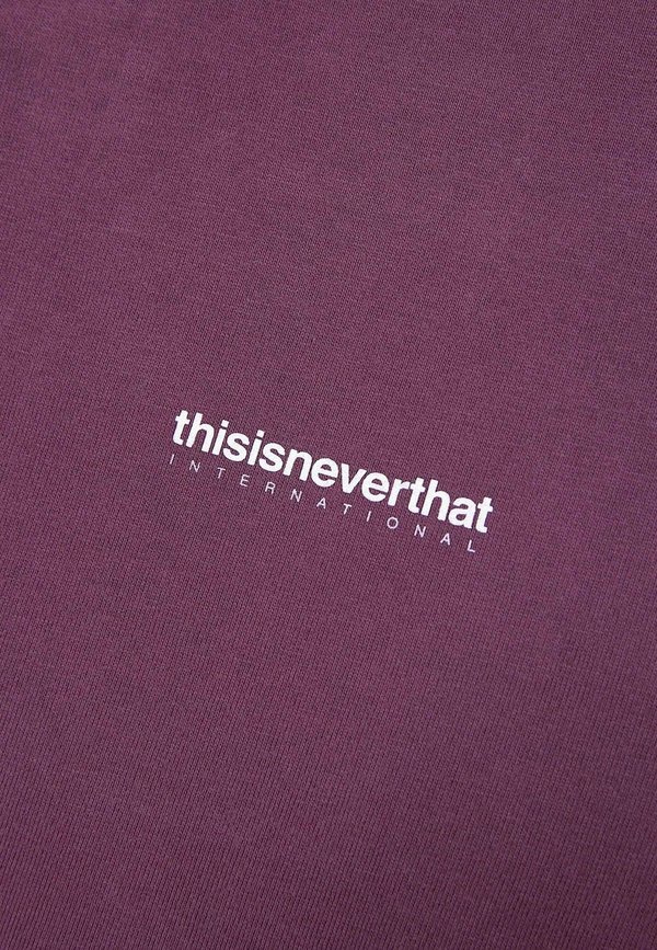 ThisIsNeverThat Intl Logo Long Sleeve tee - burgandy ThisIsNeverThat Intl Logo Long Sleeve tee - burgandy