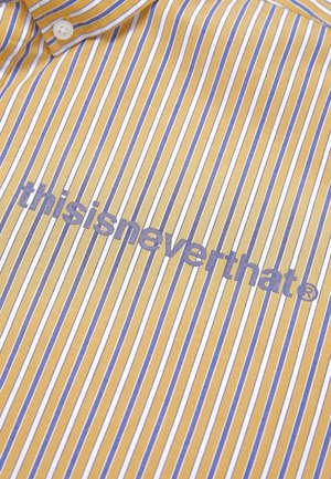 ThisIsNeverThat MI Logo Striped Shirt - yellow ThisIsNeverThat MI Logo Striped Shirt - yellow