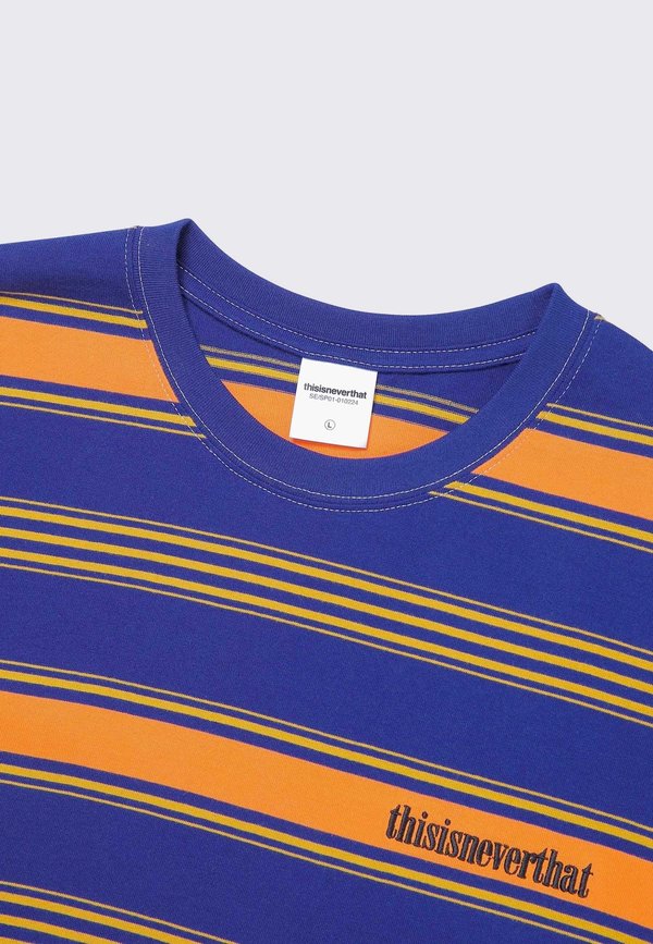 ThisIsNeverThat Onyx Striped Long Sleeve tee - blue/orange/yellow ThisIsNeverThat Onyx Striped Long Sleeve tee - blue/orange/yellow