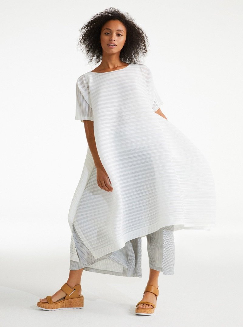 Pleats Please by Issey Miyake Komorebi Dress - White | Garmentory 