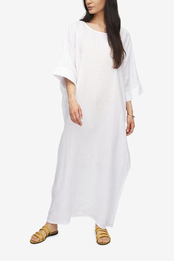 chinese dress ladies Lina Linen Kaftan — MARIMU main image 0