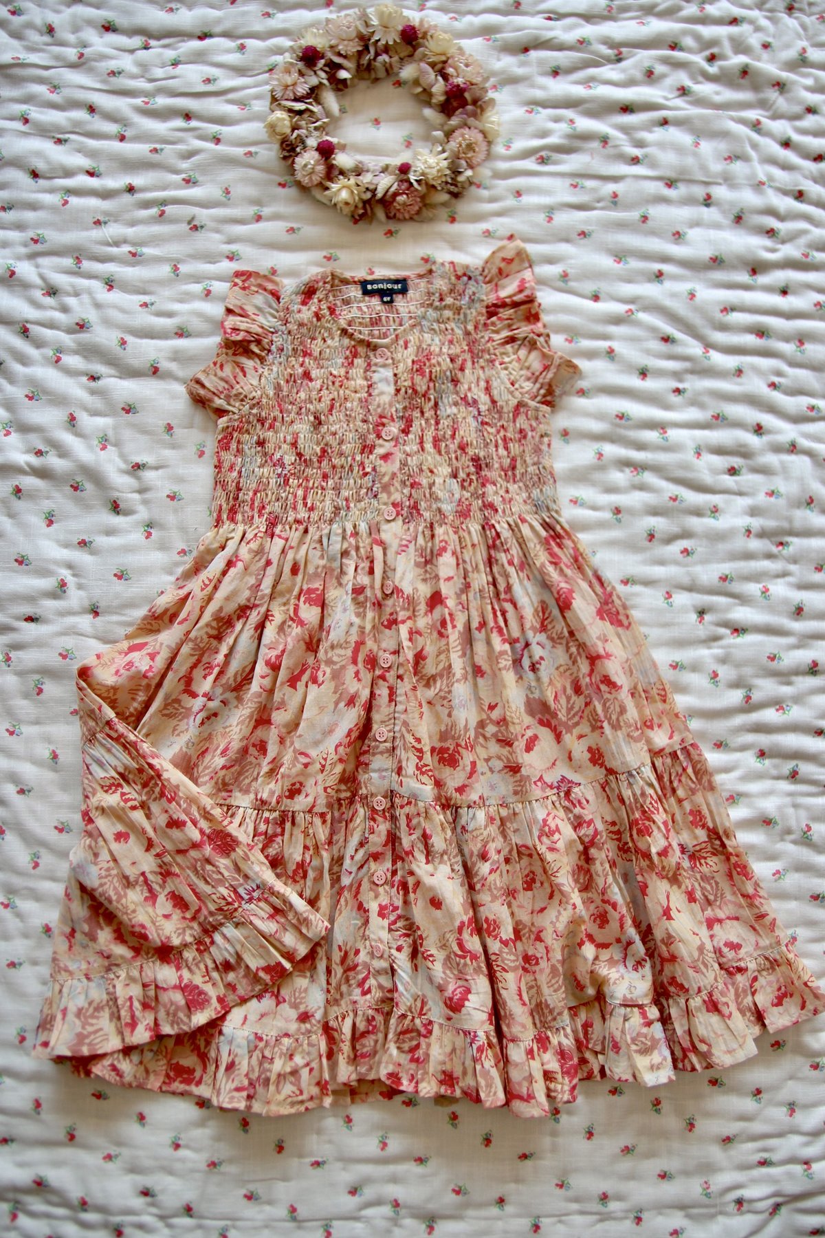 kids Bonjour Ibiza Dress - Big Flowers | Garmentory