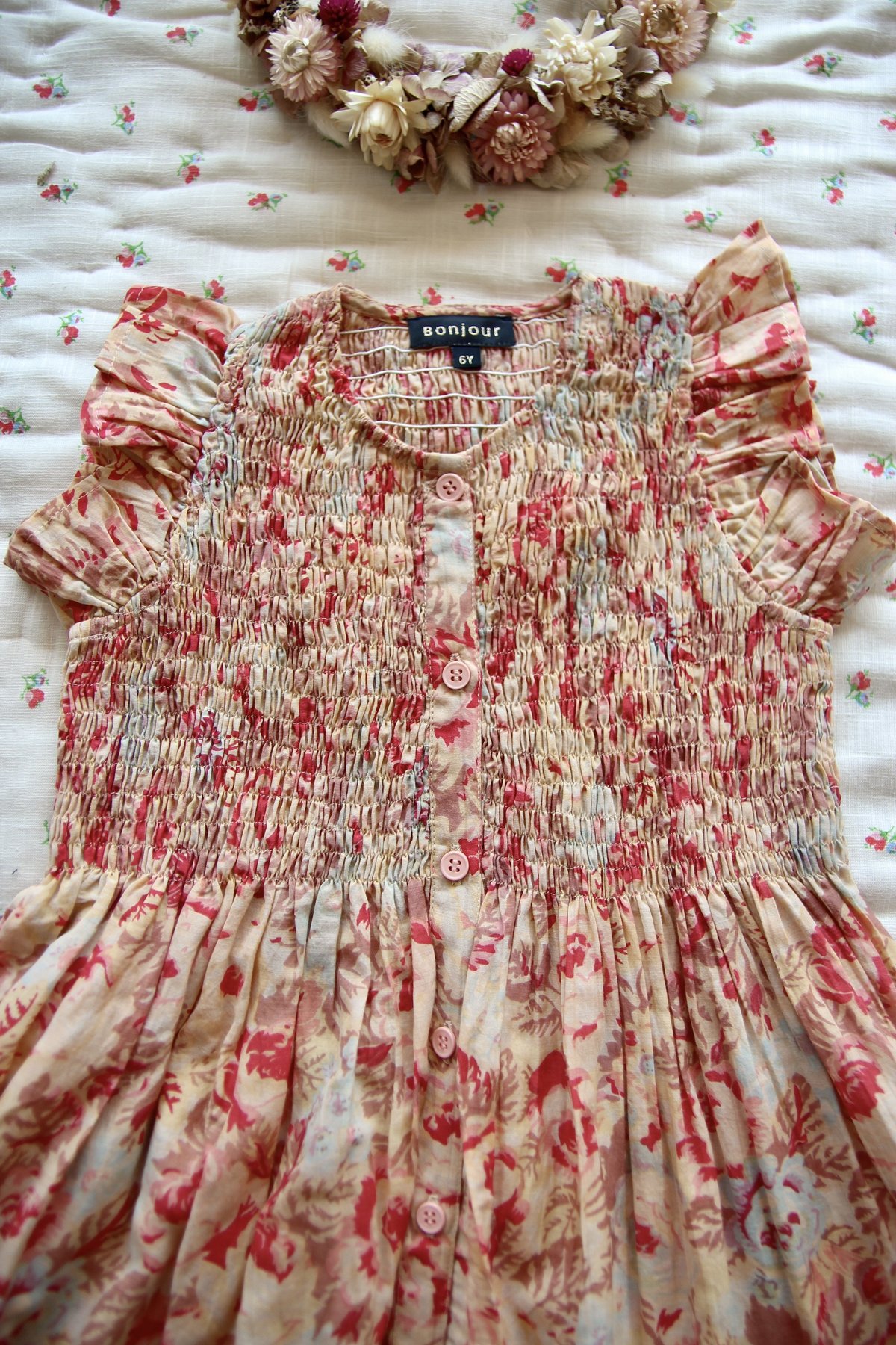 kids Bonjour Ibiza Dress - Big Flowers | Garmentory