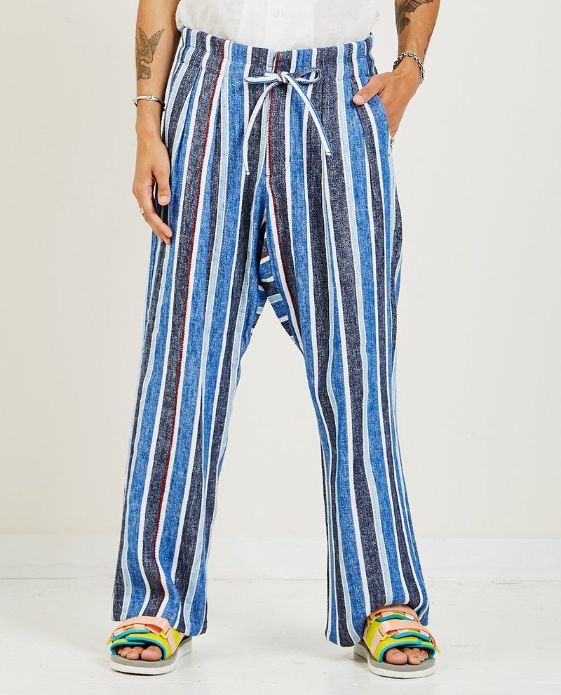 Monitaly Wide Drop Crotch Pants - INDIGO | Garmentory