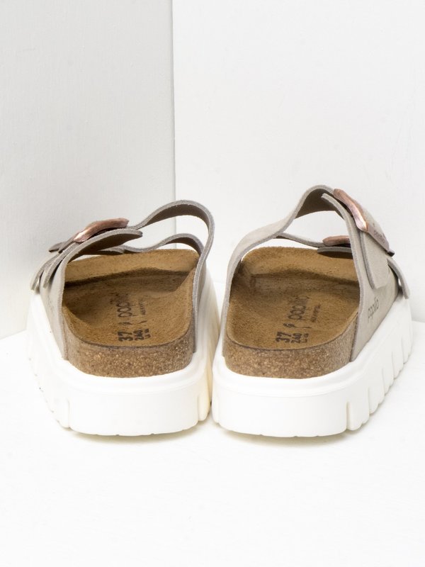 Birkenstock ARIZONA CHUNKY SHOES SUEDE TAUPE Garmentory