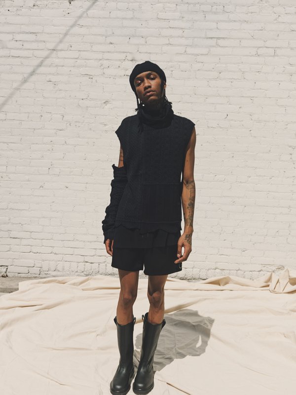 TAKAHIROMIYASHITA The Soloist. One Sleeve Cotton Knit Dystopia