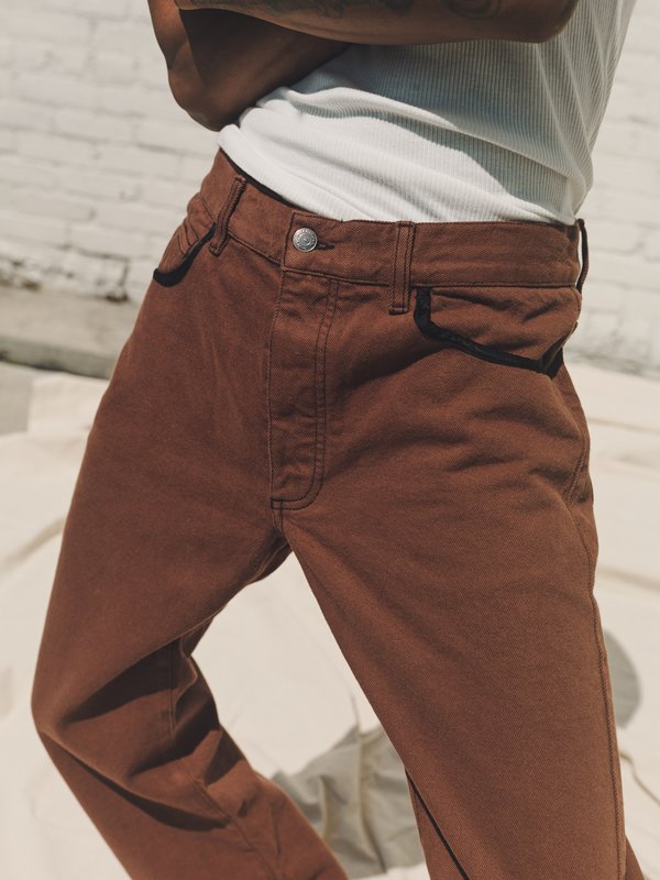 PHIPPS Cowboy Cotton Boot Cut Jeans - Saddle Brown PHIPPS Cowboy Cotton Boot Cut Jeans - Saddle Brown