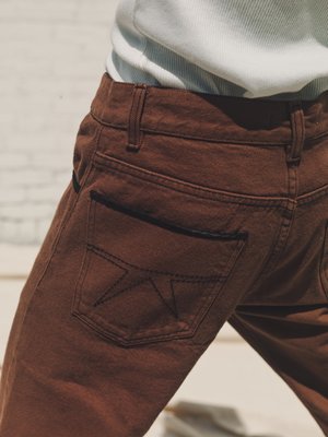 PHIPPS Cowboy Cotton Boot Cut Jeans - Saddle Brown PHIPPS Cowboy Cotton Boot Cut Jeans - Saddle Brown