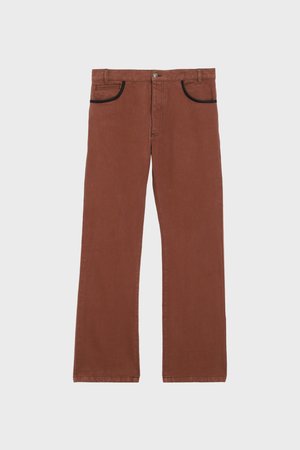PHIPPS Cowboy Cotton Boot Cut Jeans - Saddle Brown PHIPPS Cowboy Cotton Boot Cut Jeans - Saddle Brown