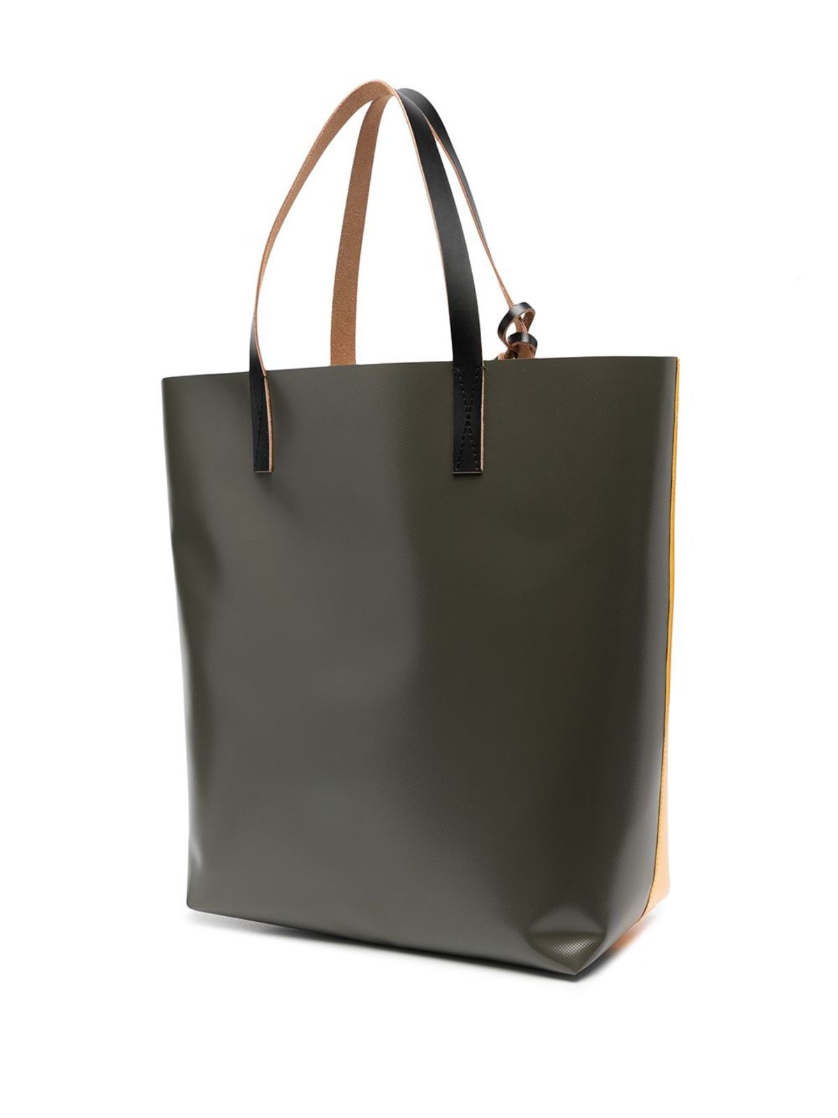 Marni PVC Tall Shopping Bag - Yellow/Grey | Garmentory