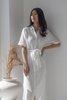 Descendant Cotton Gauze Shirt Dress - White - Thumbnail 1