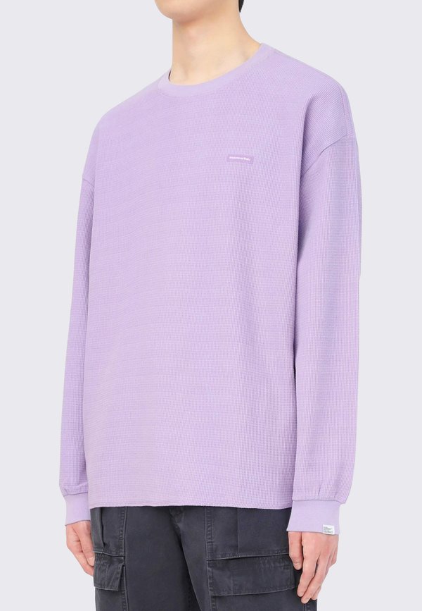 ThisIsNeverThat T-Logo Waffle Long Sleeve - lavender ThisIsNeverThat T-Logo Waffle Long Sleeve - lavender