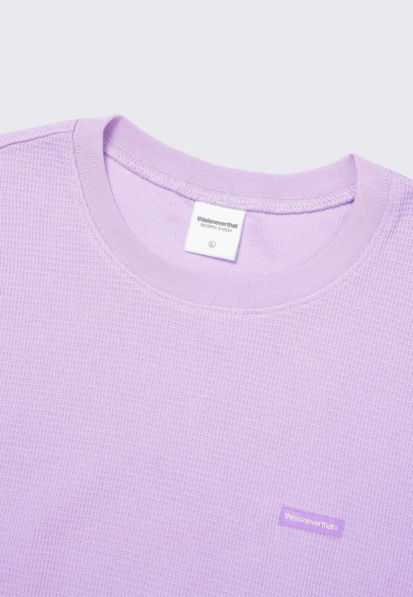 ThisIsNeverThat T-Logo Waffle Long Sleeve - lavender ThisIsNeverThat T-Logo Waffle Long Sleeve - lavender