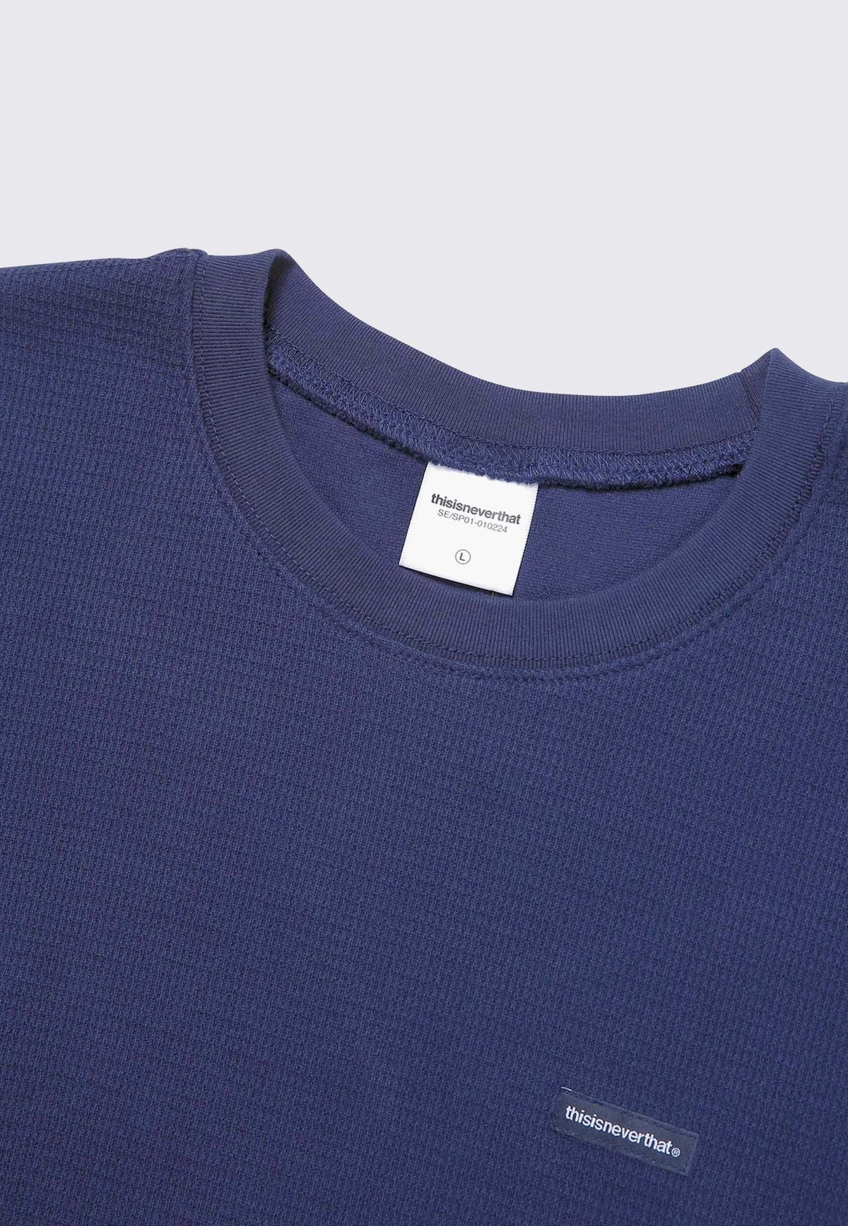 【THISISNEVERTHAT】THAT Waffle L/S Tee Warm Blue MUSINSA | thisisneverthat® THAT Waffle L/S Tee Warm Blue