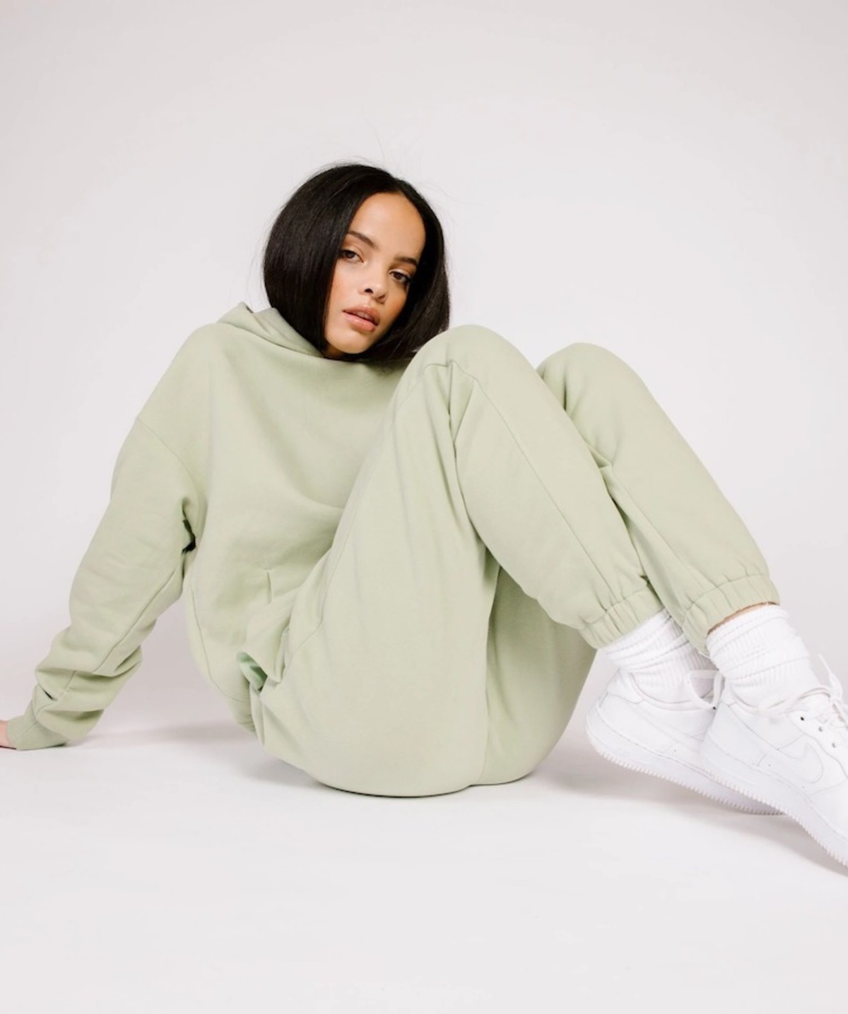 Shady Lady Butter Fleece Hoodie sweater Pistachio Garmentory