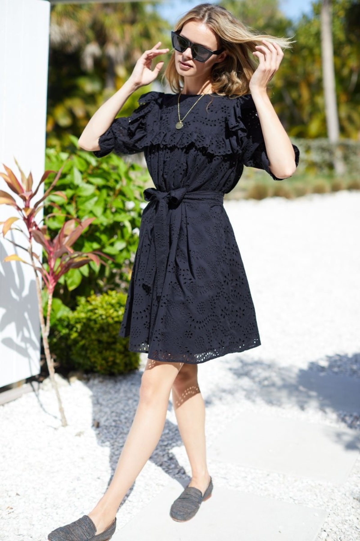 Emerson Fry Elsa Dress - Black Eyelet | Garmentory