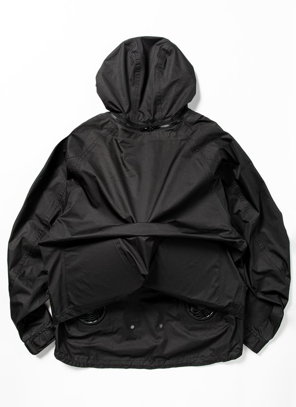 meanswhile Air Circulation System Rain jacket - Off Black | Garmentory
