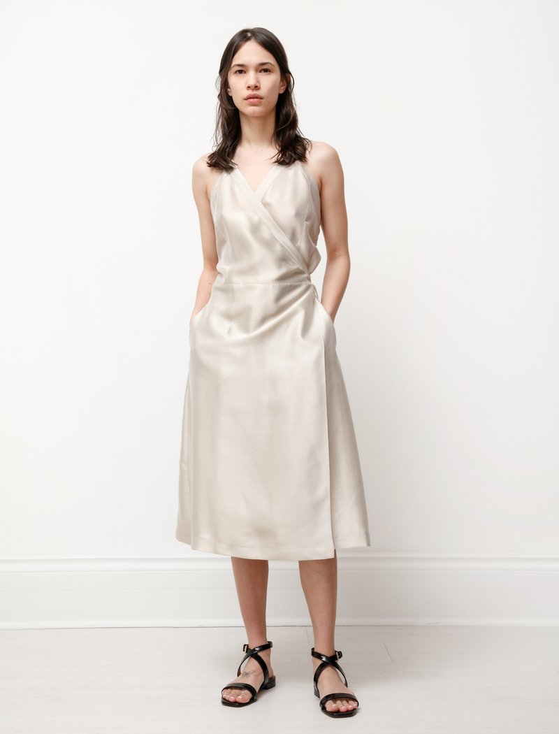 Hache Apron Dress - Champagne