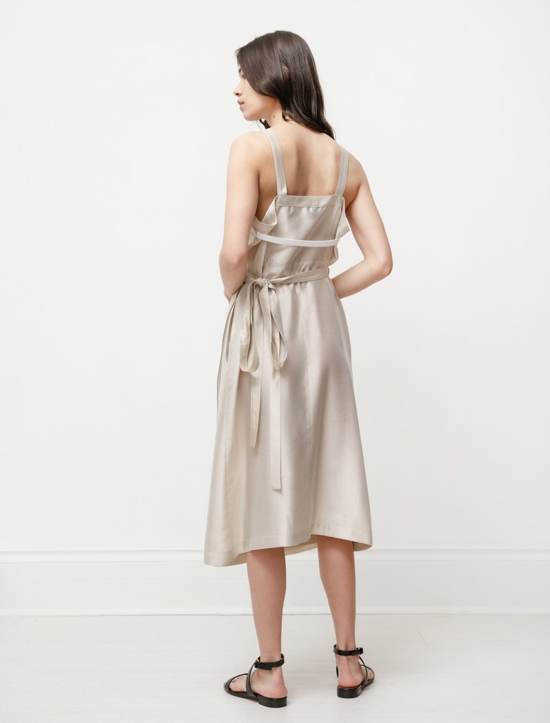 Hache Apron Dress - Champagne