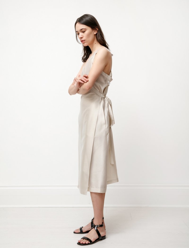 Hache Apron Dress - Champagne