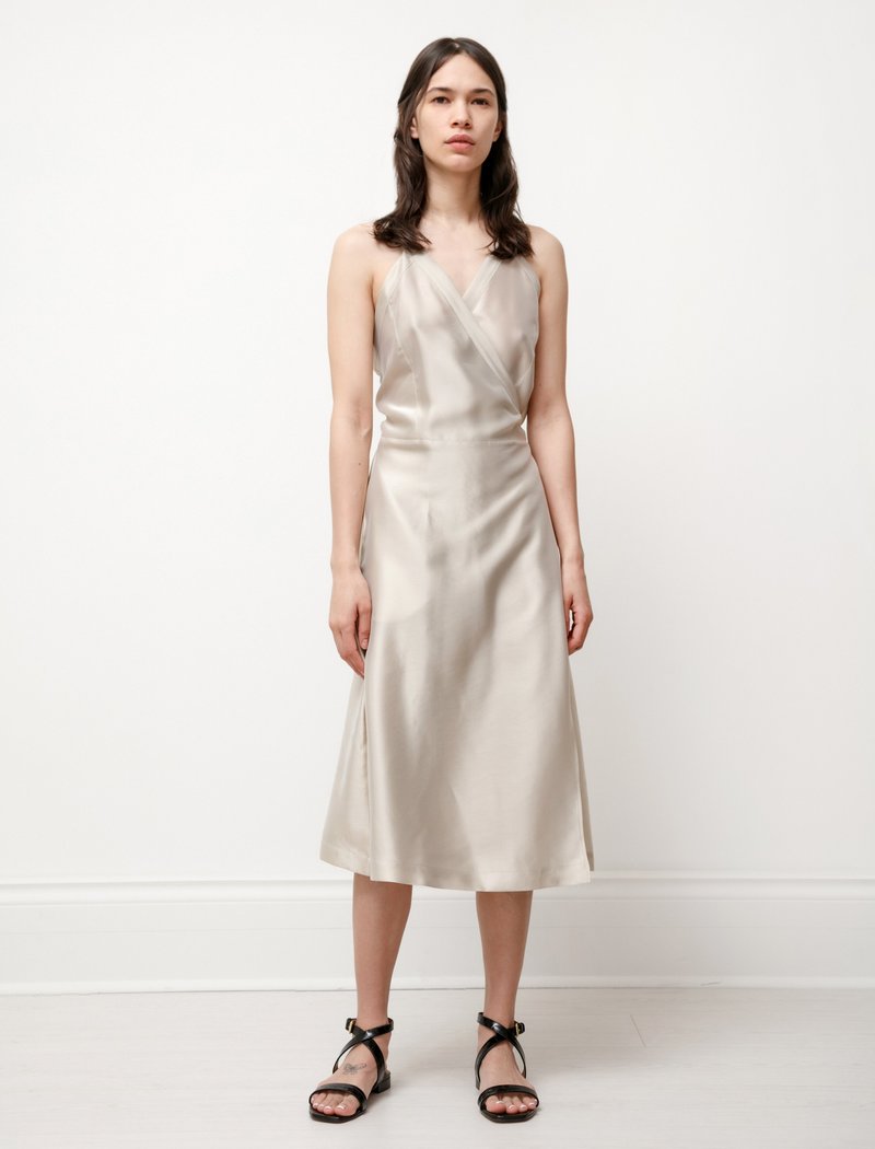 Hache Apron Dress - Champagne