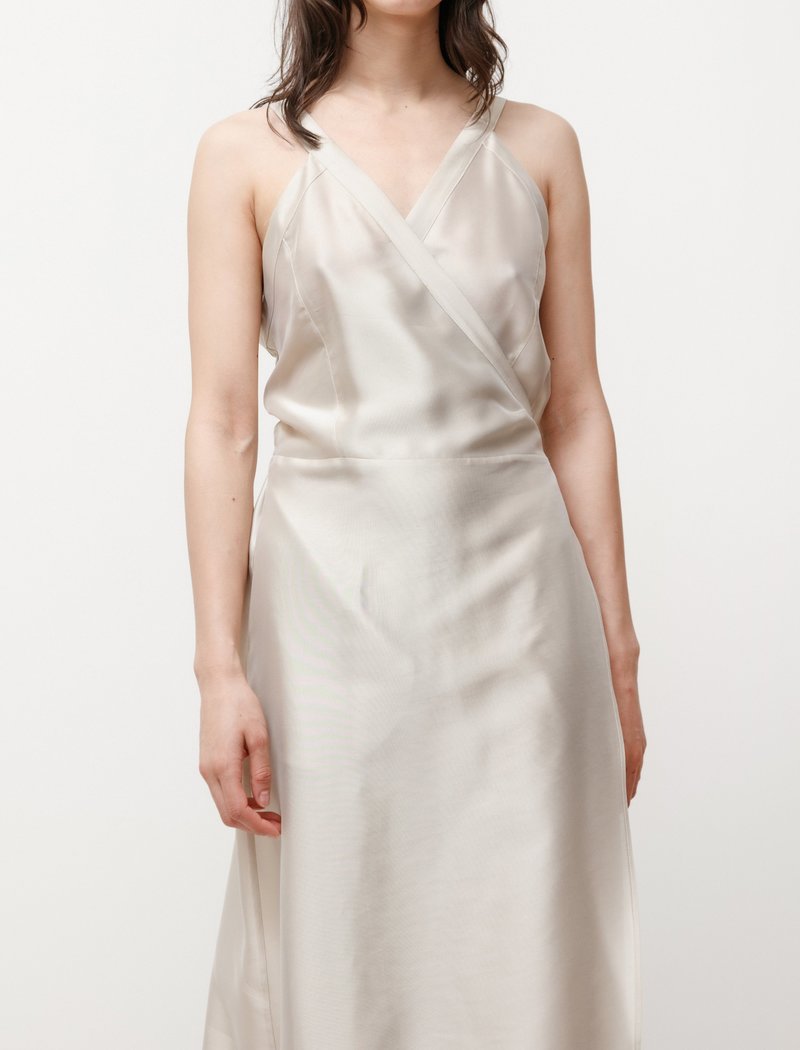 Hache Apron Dress - Champagne