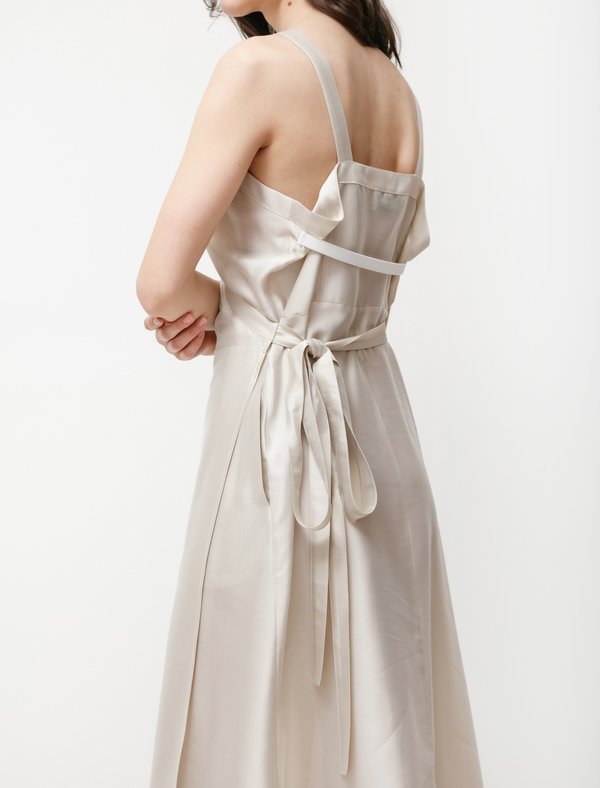 Hache Apron Dress - Champagne