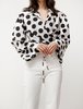 Hache Trumpet Blouse - Polka Dot - Thumbnail 3