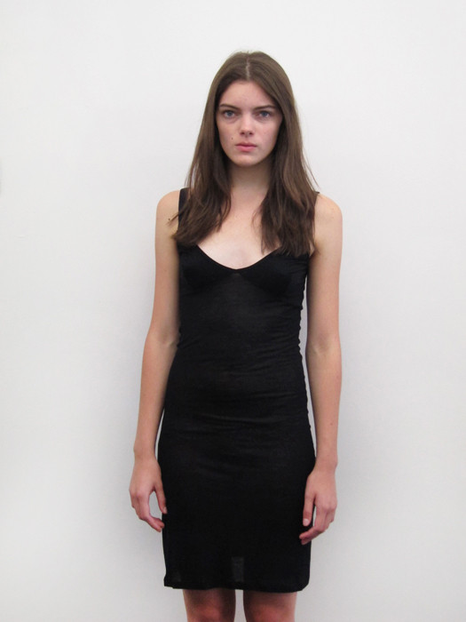 Baserange US Slip Dress, Black Baserange US Slip Dress, Black